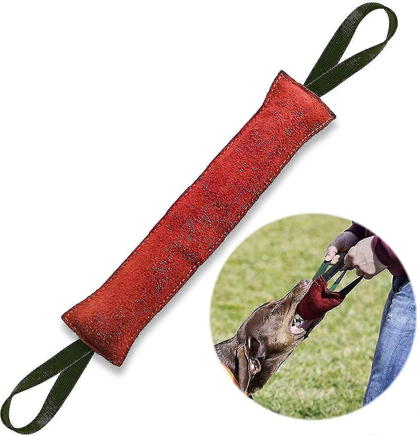 Maiyaduo Biting Sausage For Dogs, 40 Cm, Tug Toy For Dogs Indestructible With Two Loops - Very Robust Dog Tug Toy For K9 Training, Tug Of War And Tug