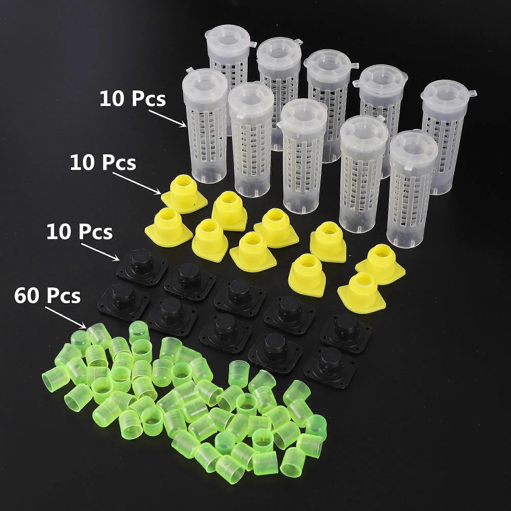 Full Set Bee Cages Beekeeping Tool Set King and Queen Beekeeping System Catcher Box Cell Cups Complete Kit
