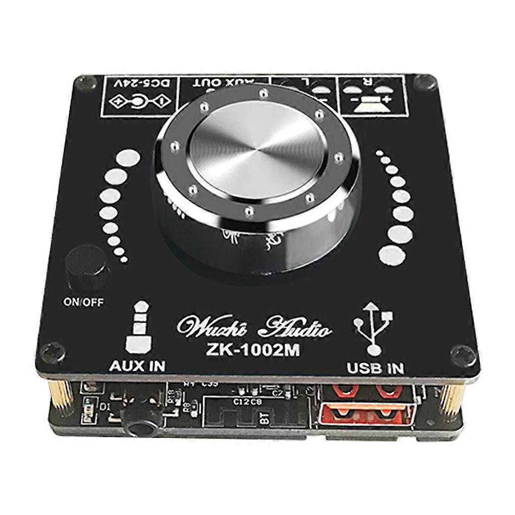 ZK-1002 Adjustable HIFI 5.0 Bluetooth-compatible Digital Power Amplifier Module Electronics with Treble & Bass Control