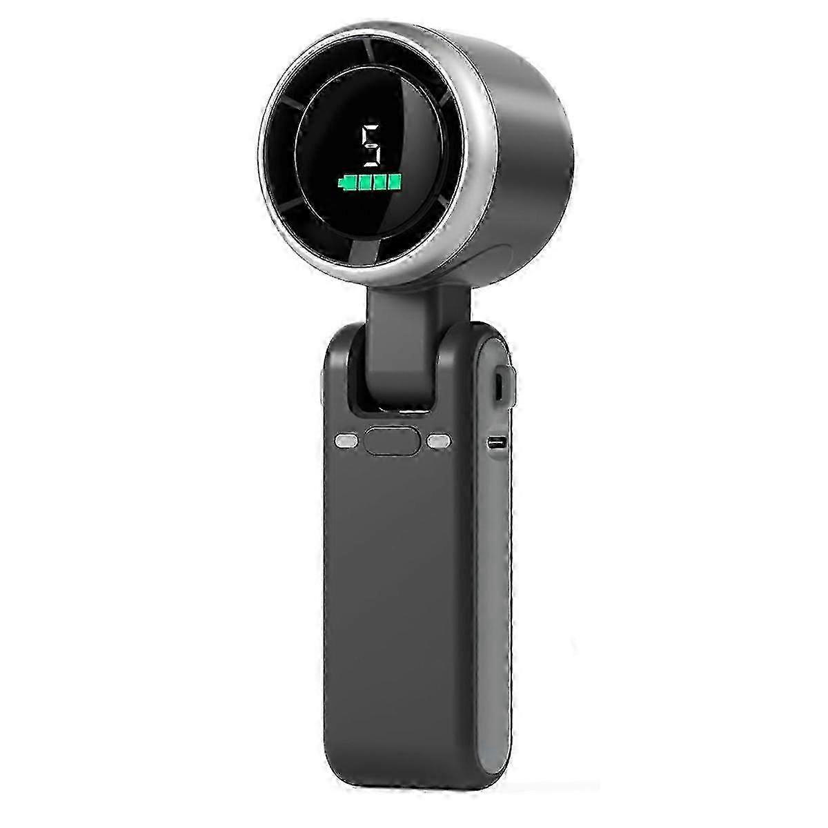 Portable Handheld Turbo Fan, 5 Gear Wind, Battery Operated, Up to 12 Working Hours, Hand Fan with A