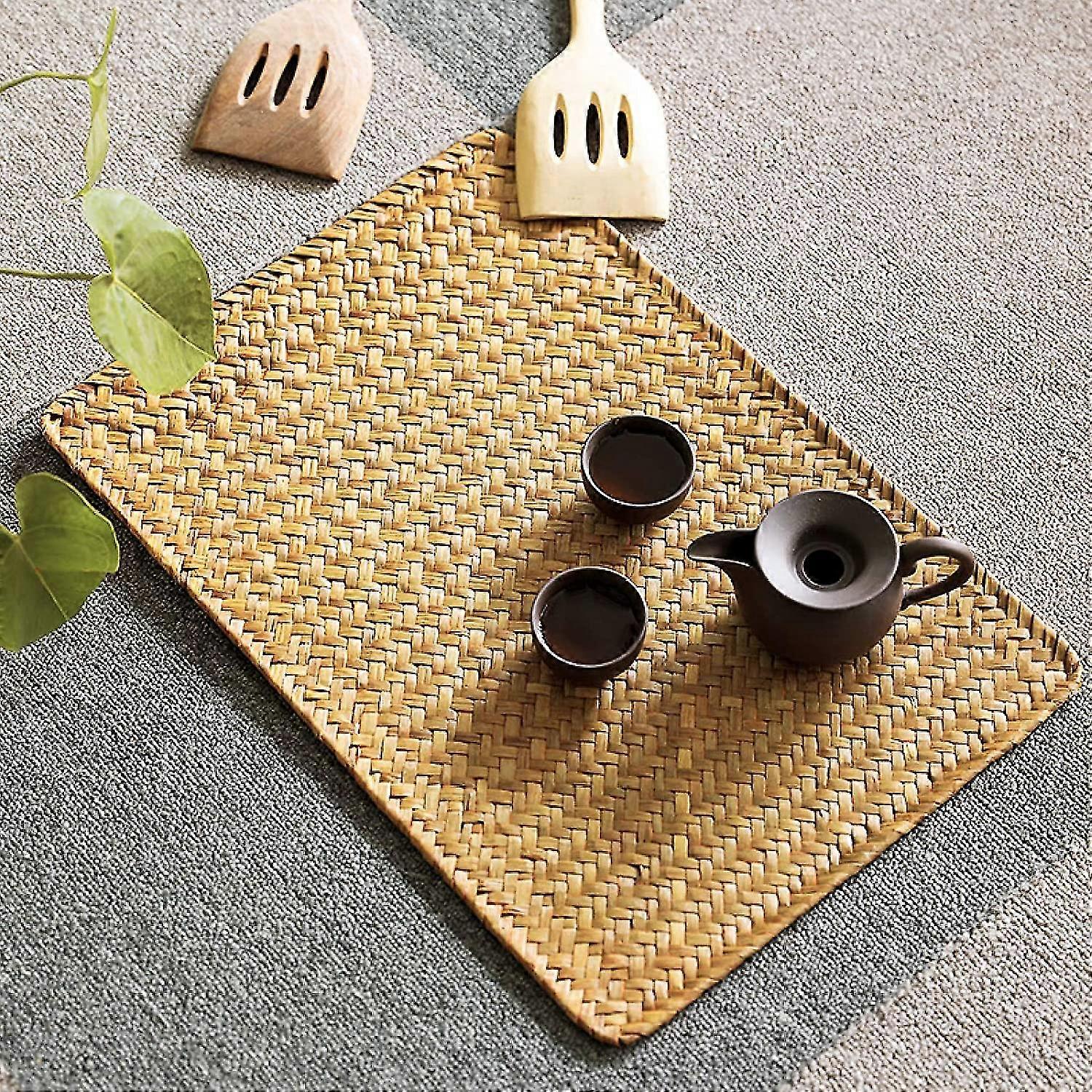 Neu - Handgemachte Seegras-Tischsets Set von 4, 17' x 12' handgewebte Tischsets für Esstisch