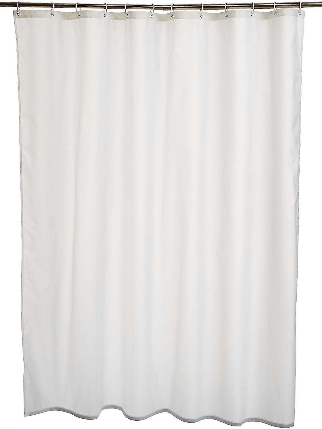 Waterproof Bath Curtain Thick Fabric Washable Elegant Shower Liner Polyester
