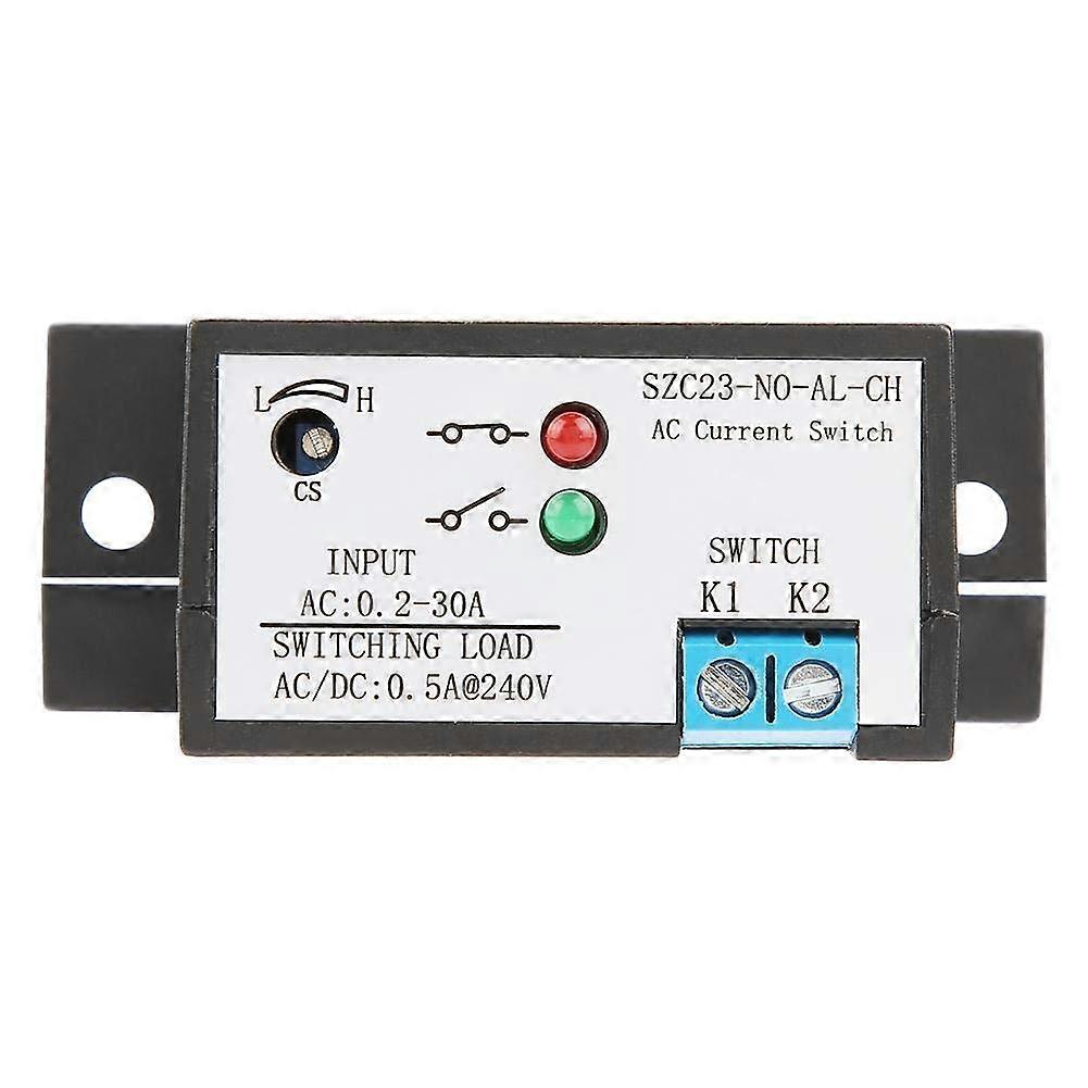 Health Gear Current Sensing Switch, Normally Open Amp Sensor Monitoring Relay, SZC03-NC-AL-CH AC 0.2-30A