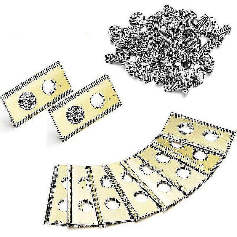 45 Pack Replacement Titanium Blades For Worx Landroid Robot Lawn Mower - Premium 1mm Titanium Blades And Upgraded Dacromet Screws -kryc