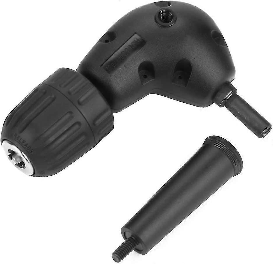 Right Angle Drills Attachment - 3/8" 90drill Adapter For 9.5mm Round Shank Keyless Chuck