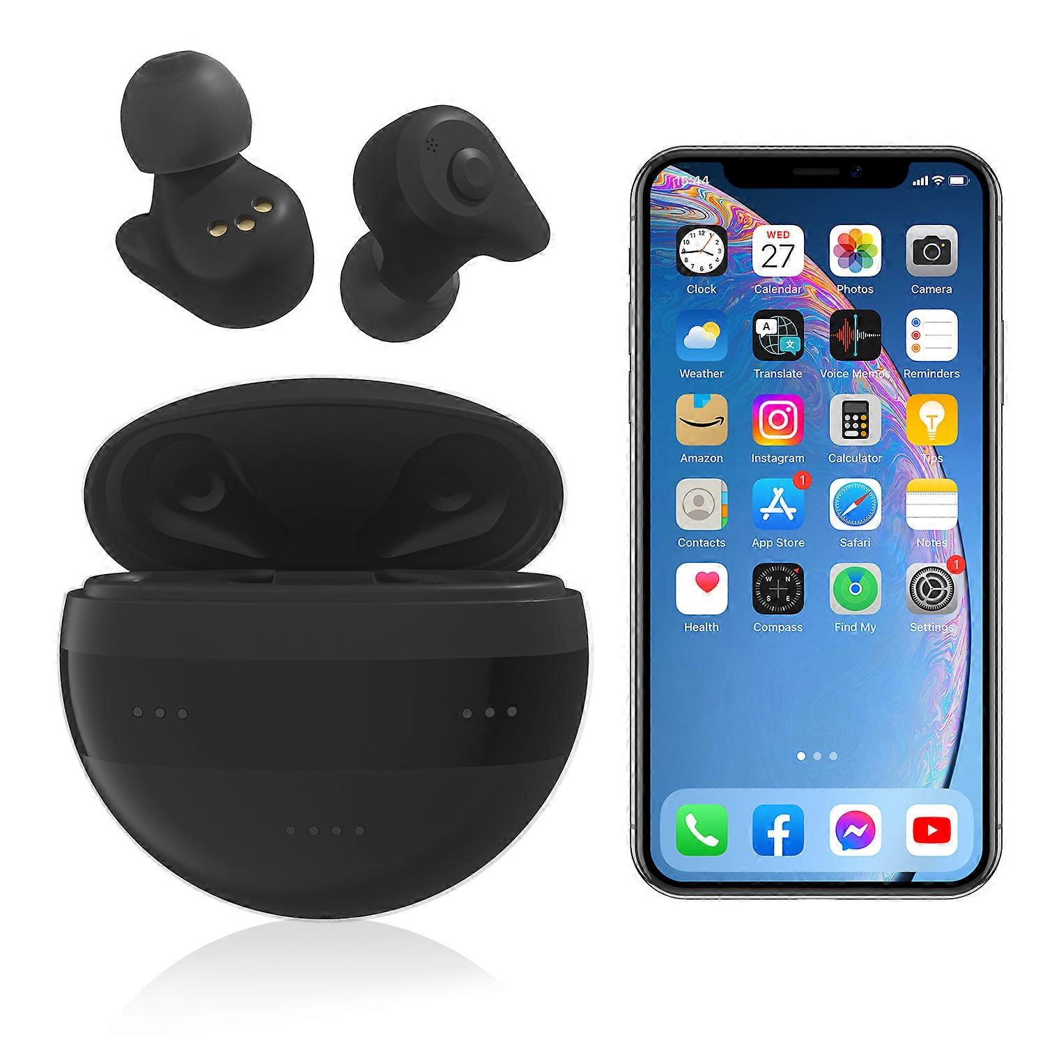 Bluetooth Hearing Aids for Seniors Rechargeable with Noise Cancelling APP Control Self-Fitting Wireless Music Stream Hand-free P