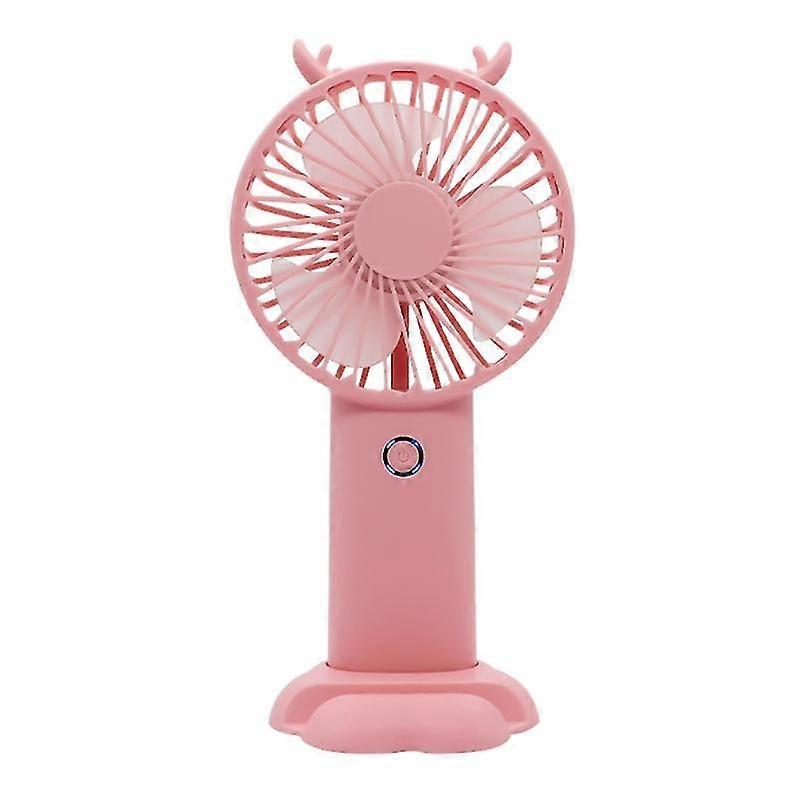 Handheld Fan Quiet Mini Usb Rechargeable Fan With 5 Speeds Lcd Display