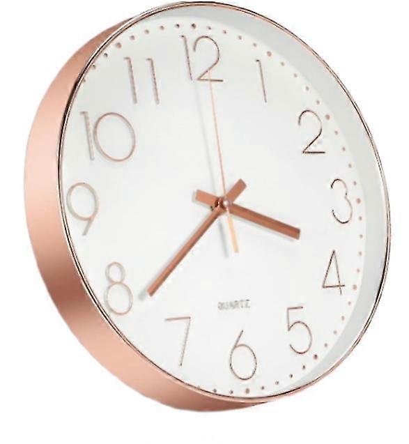 Plastic Mute Wall Clock Creative Three-dimensional Digital Scale Wall Clock