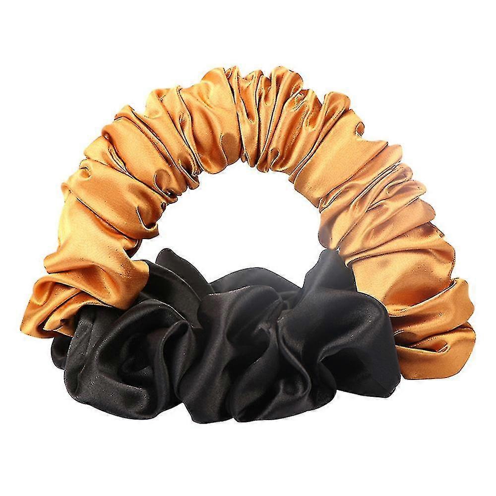Heatless Curl Scrunchie Spacie Vlasy Kravata Satén ElasticKé Drdol doplnky Vlasová natáčka