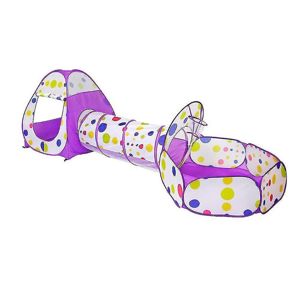 Play tents tunnels portable 3 in1 kid crawling tunnel play tent color2