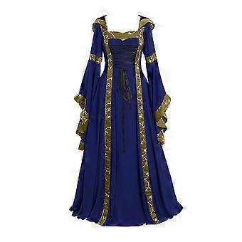 Medieval Women Hooded Dresses Gothic Renaissance Queen Cosplay Long Dress |  Fruugo NO