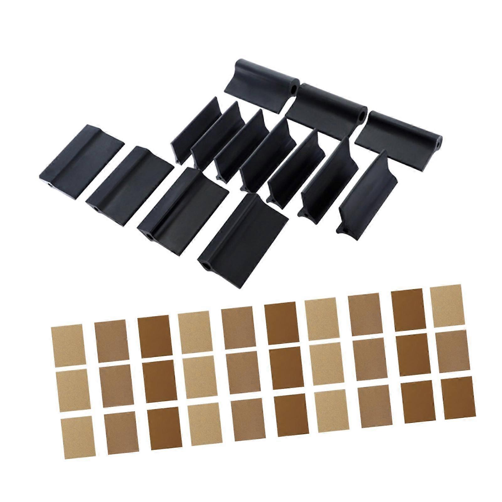 Caoutchouc sable papier mat bricolage bricolage facile utilisation automobiles angle ponçage poignées ensemble avec 30 papier jaune