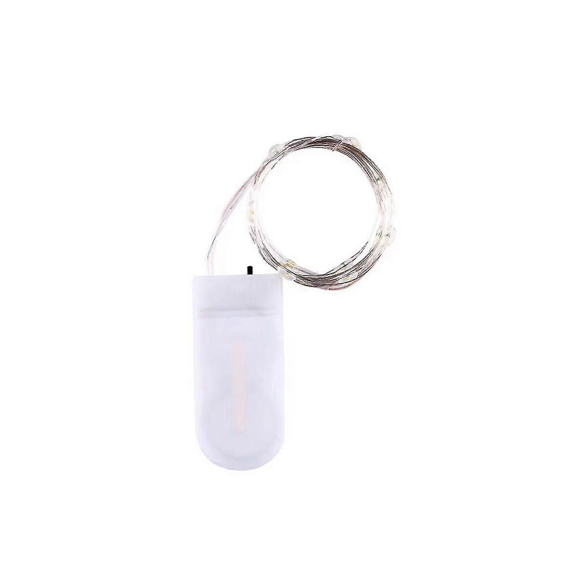 Led Button Light String Button Battery Box Fairy Lights Waterproof Mini Firefly String Lights With Flexible Silver Wire