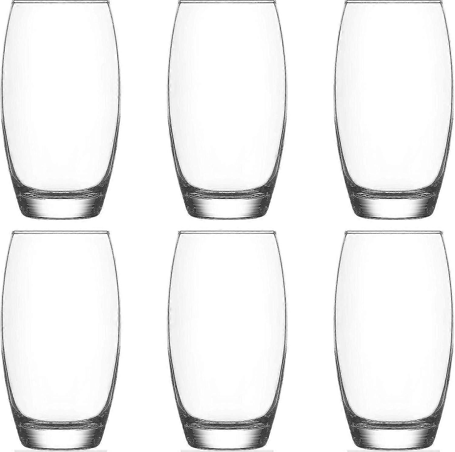 6pcs Clear Water Glass Set
