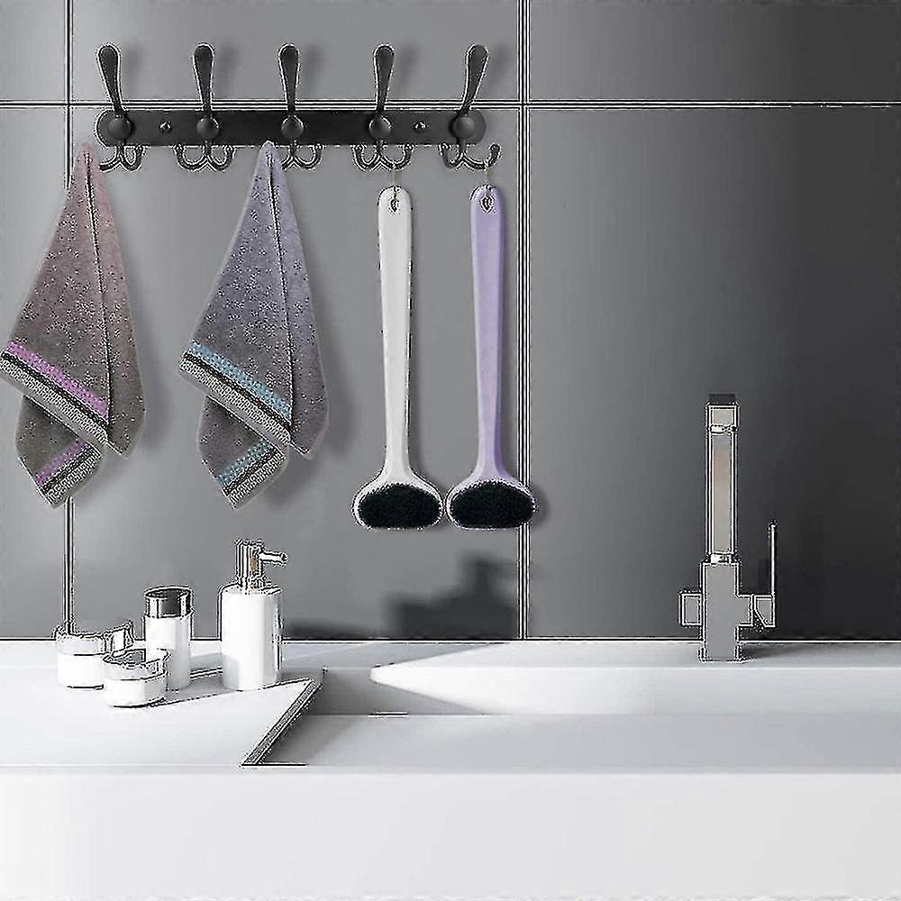 Coat Rack Wall Mount Long 5 Coat Hooks Best Gift