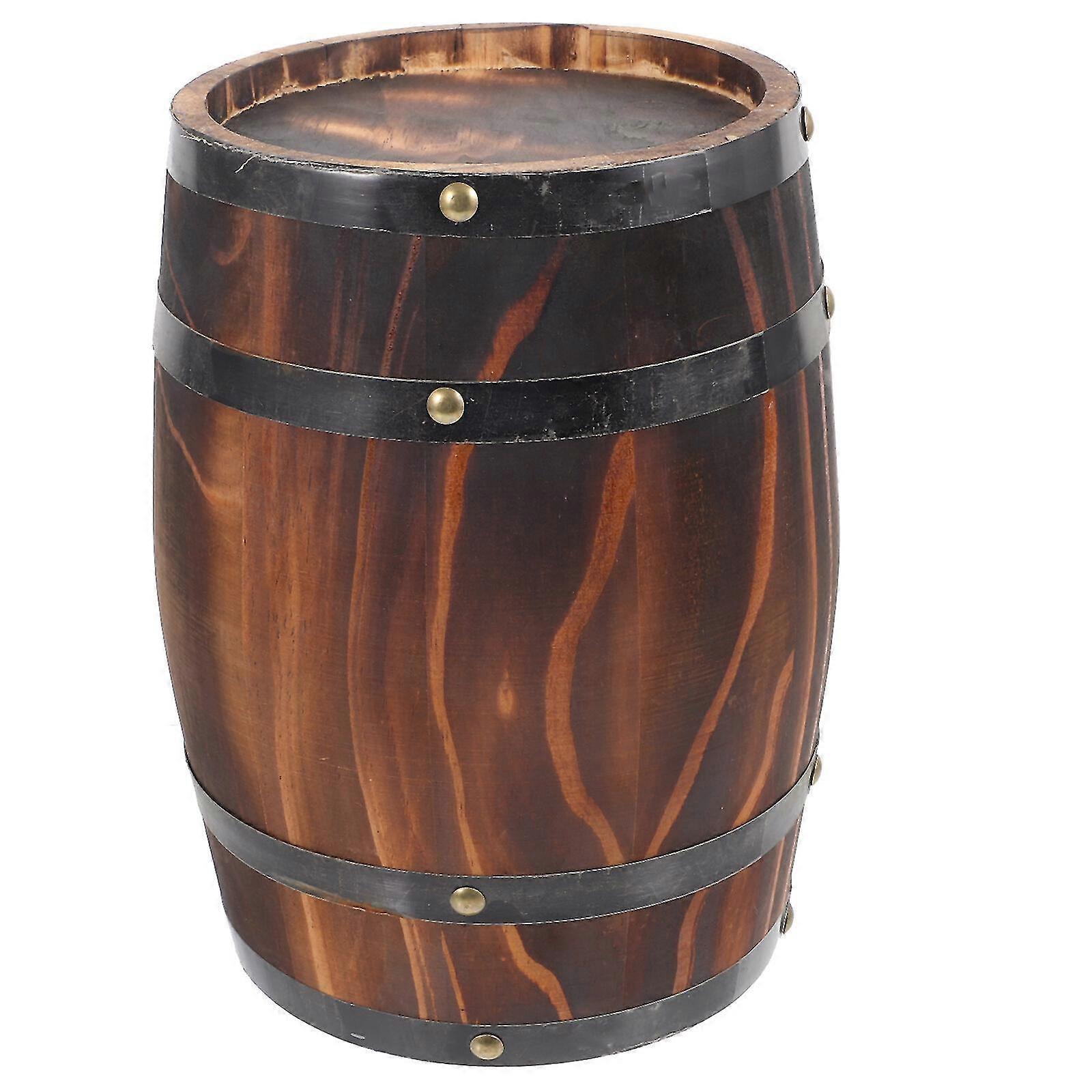 النبيذ برميل خشبية النبيذ تخزين دلو برميل الديكور الدعائم الديكور العتيقة ديكور
