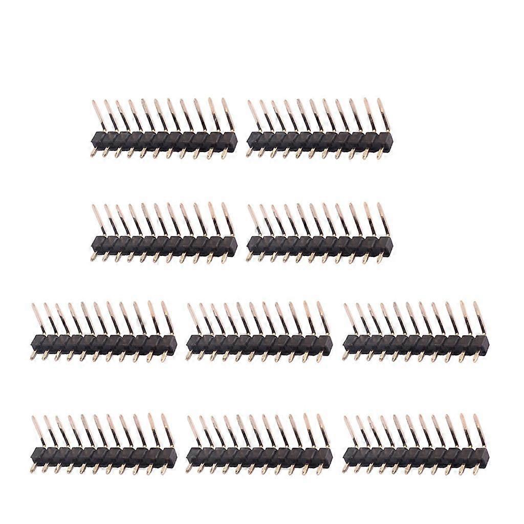 10 Pieces 11 Pin Single Row Pin Male Header Connector Strip for    Prototype Accessory