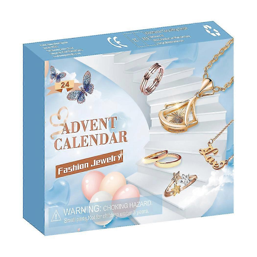2023 Weihnachts-Adventskalender Weihnachtsschmuck Blau Blind Box Kit -m32