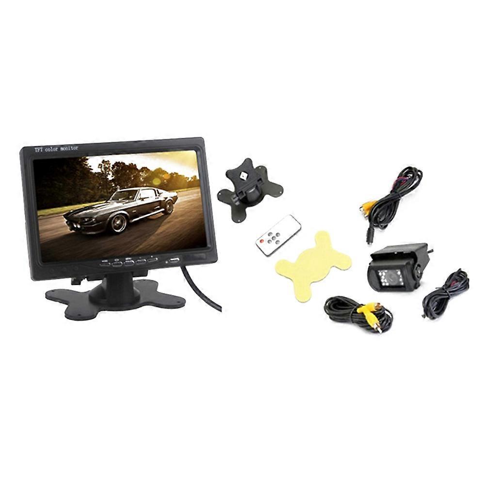Car Rearview Camera 7" Digital LCD 10m AV Wire Suit Set