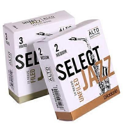 Rico by D'addario Select Jazz Alto Sax Reeds in 2 3 Soft Medium Hard 1 Piece or 10 Pieces Pack Available