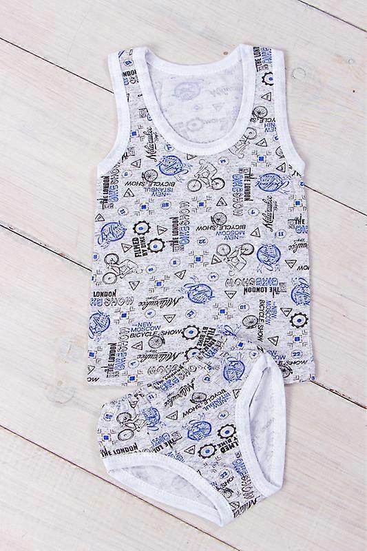 Boys’ Underwear Set – Printed Cotton Knit Tank & Briefs, Any season, HC 9688-002V
