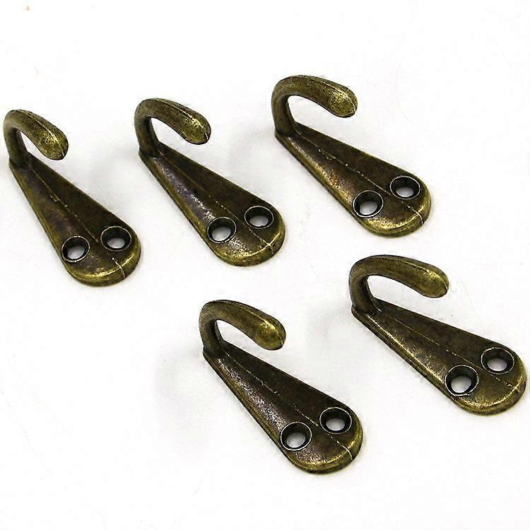 5pcs Alloy Wall Hangers Clothes Storage Hanging Hooks