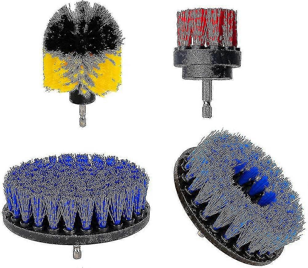 4pcs Medium Heavy Duty Stiffness Scrub Brush