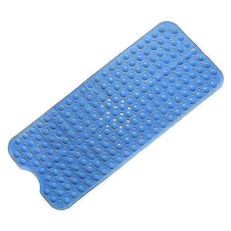 Non-slip Bathroom Floor Mat, Soft And Comfortable, With Suction Cup (blue)