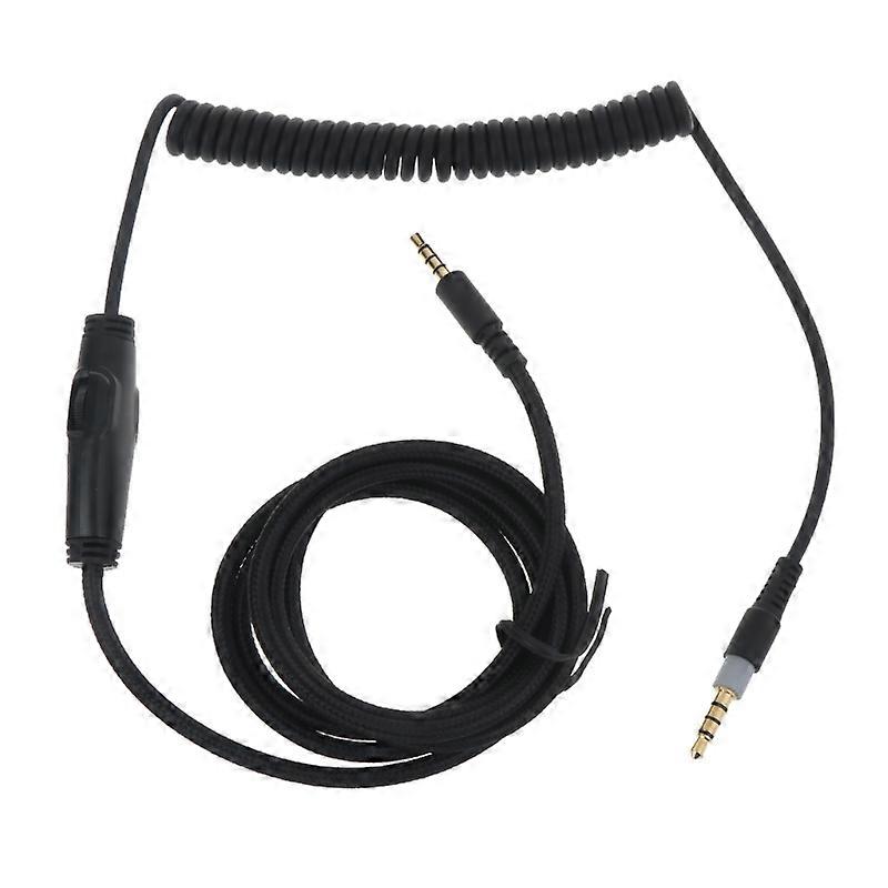 Durable Audio Cord for  Cloud Mix S Headset Spring Cables Wires