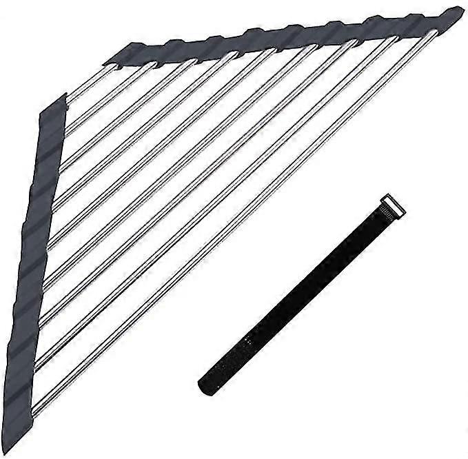 Triangle Dish Drainer In Sink ,roll Up Dish Drying Rack,foldable Drain Rack, Drying Rack On The Corner, Portable Dish Rack,contains A Reusable Nylon C
