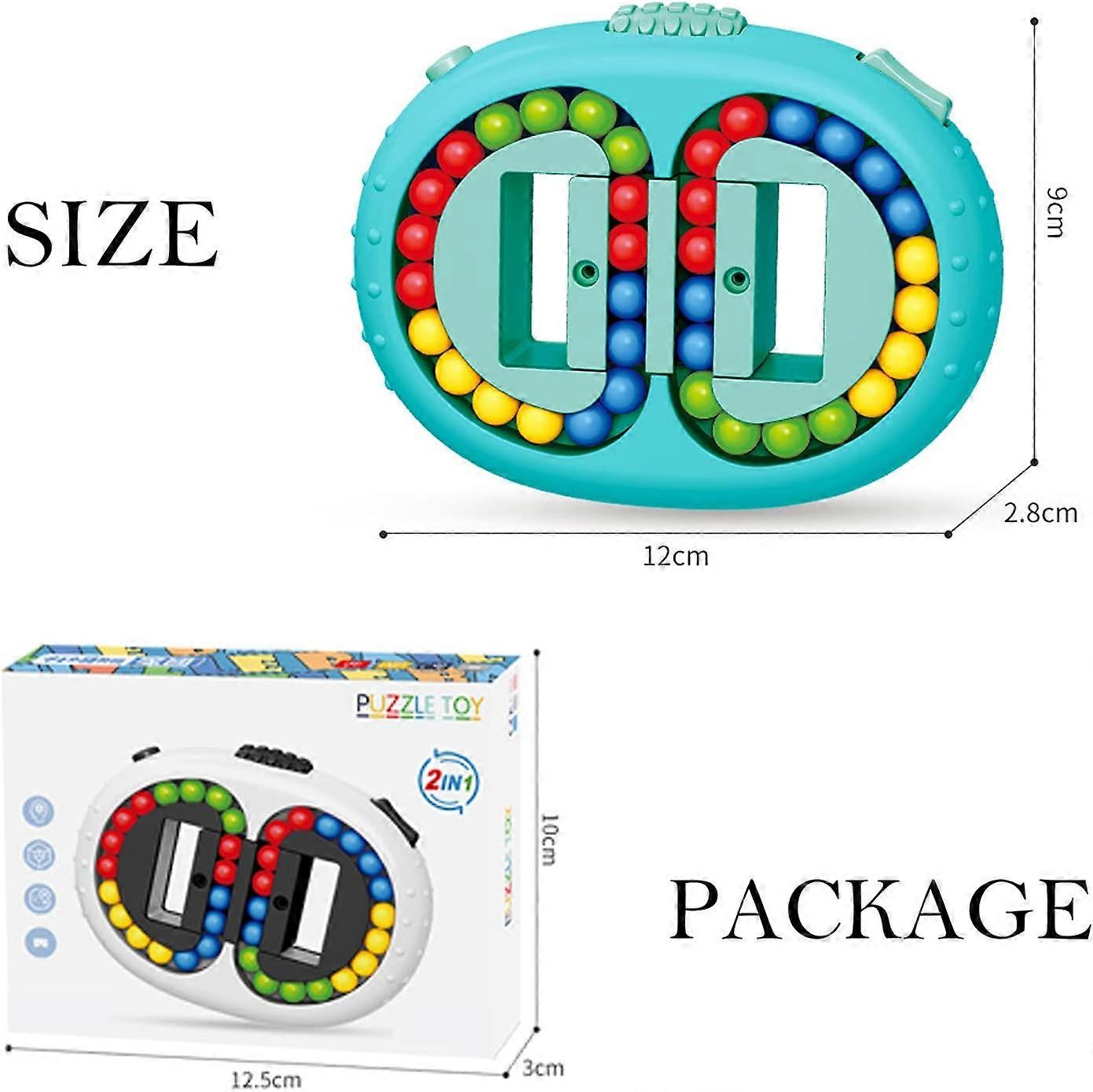 Rotating magic beans cube toy, handheld rotating magic beans puzzle toy