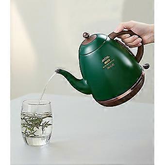Retro Wasserkocher 304 Edelstahl Geräte 1,5 l tragbarer Reise-Wasserkocher 1500 W grüne Kaffeemaschine im europäischen Stil TW