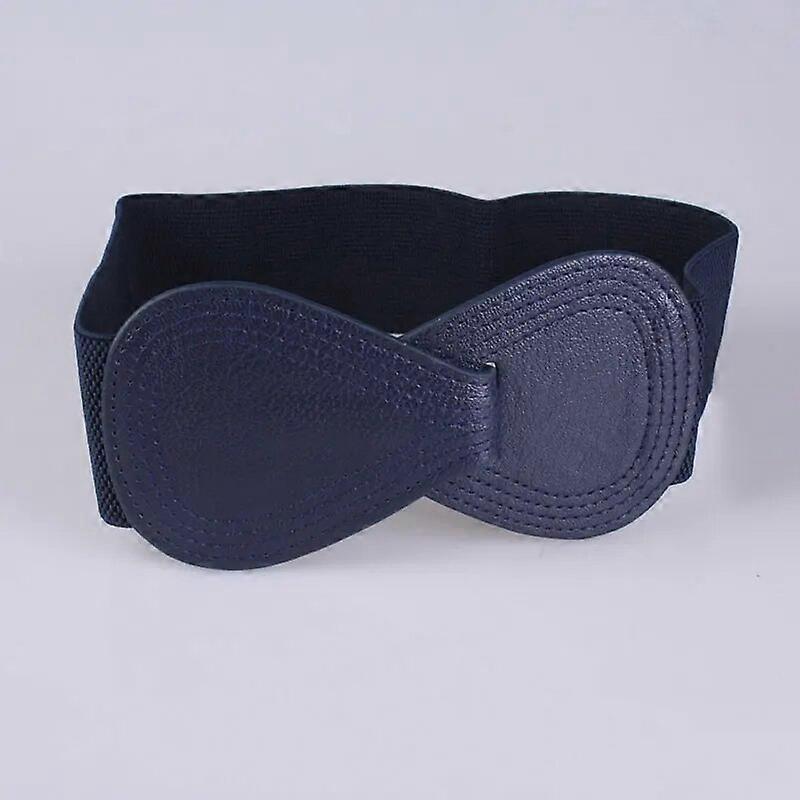 Ladies Bow Waist Ornament Simple All-match Pure Color Bow Waistband Female Stylish High Elastic Wide Hook Waistband
