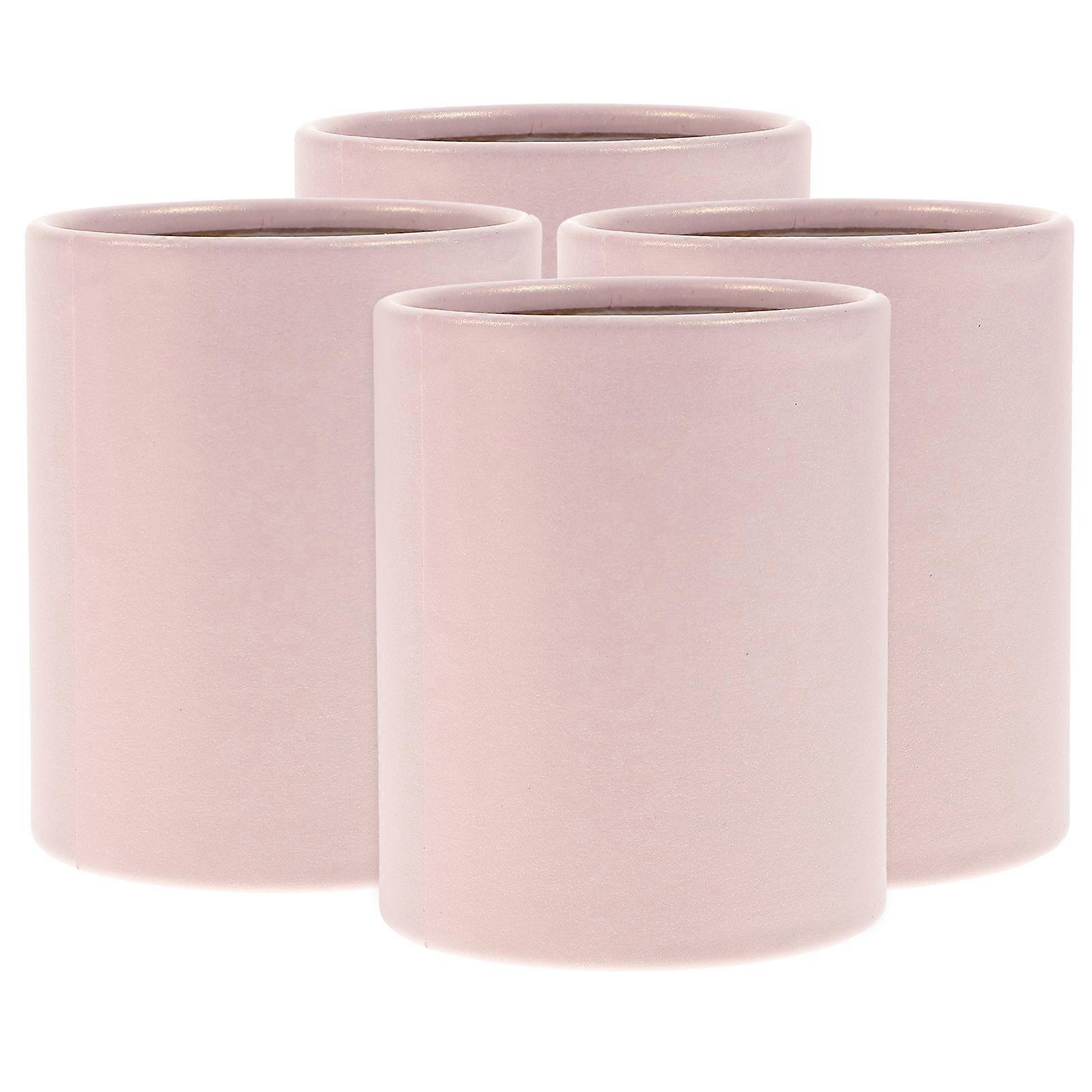 4pcs Round Bouquet Paper Boxes Small Flower Bucket Paperboard Flower Bucket