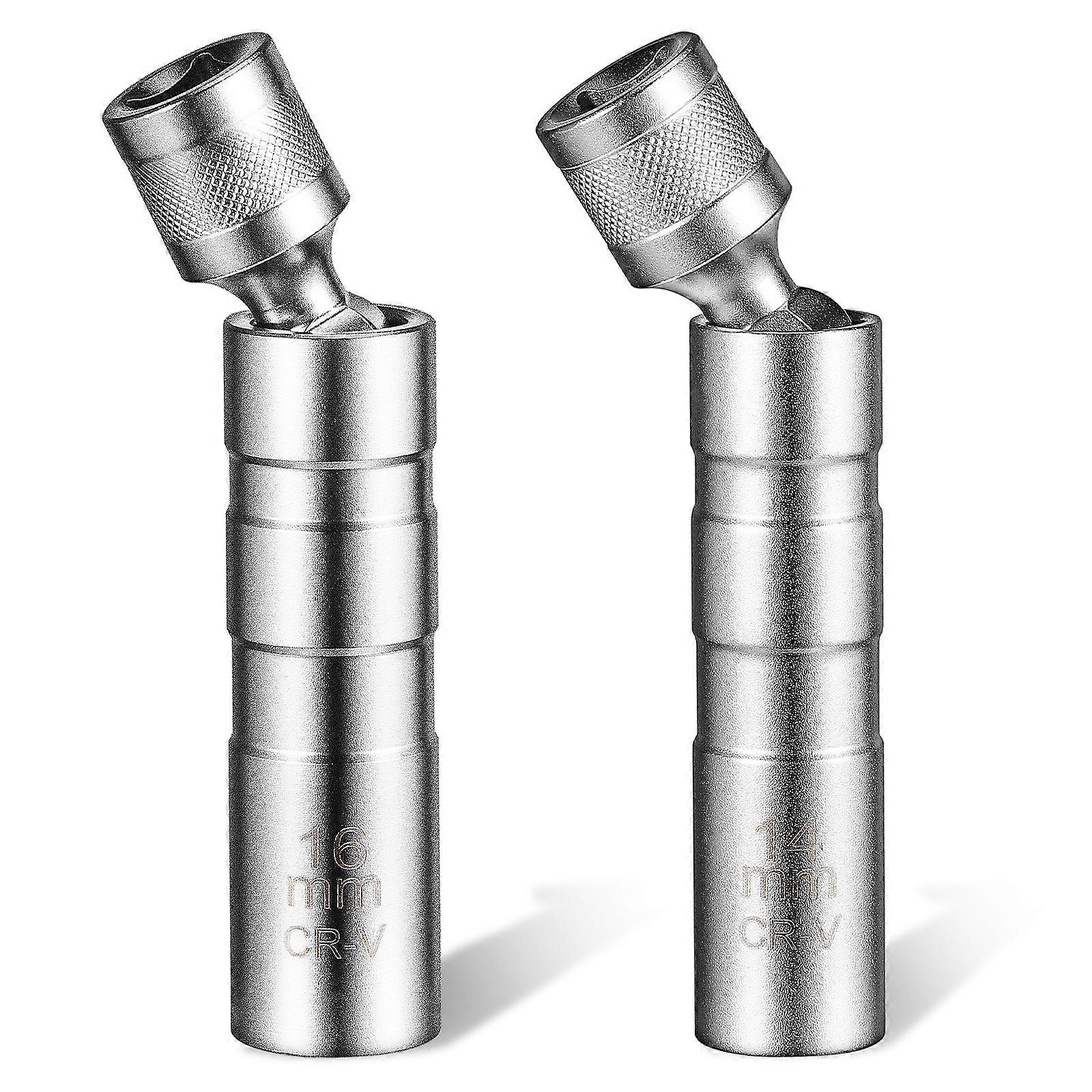 2 Pcs Spark Plug Sockets Magnetic Spark Plug Socket Steel Spark Plug Socket Car Spark Plug Accessory