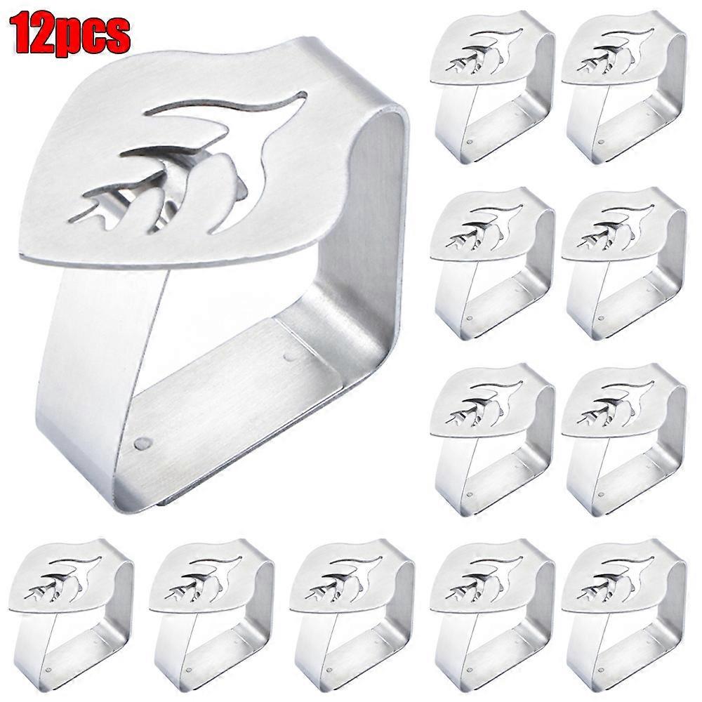 Leaf Shape Table Cloth Cover Clip Stainless Steel Tablecloth Clamp Holder Home Dining Decor