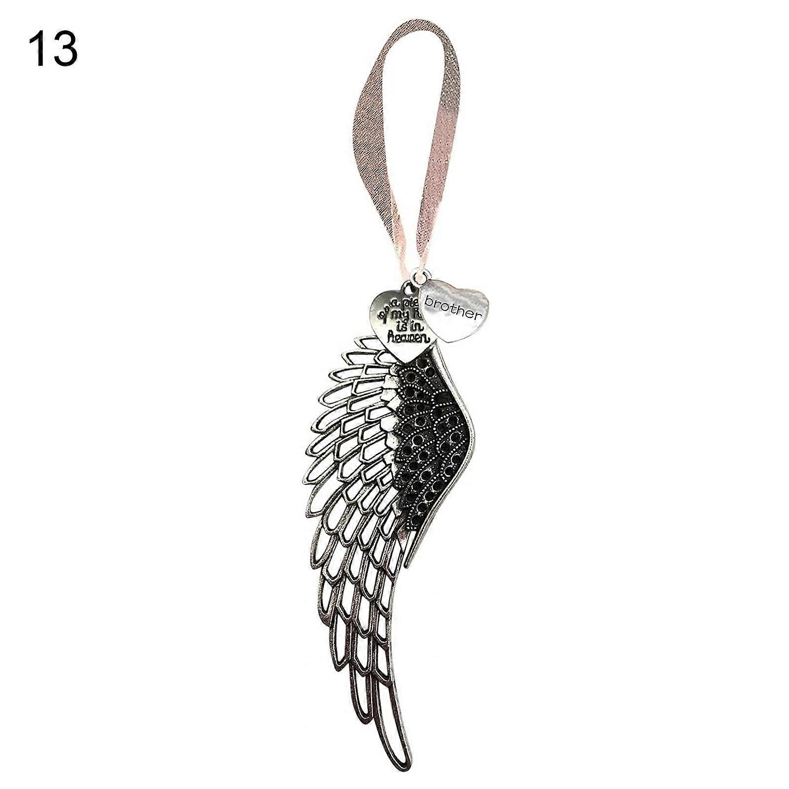 MengXi Space-saving Hanging Pendant Corrosion Resistant Alloy Angel Wings Shape Christmas Tree Ornament for Home
