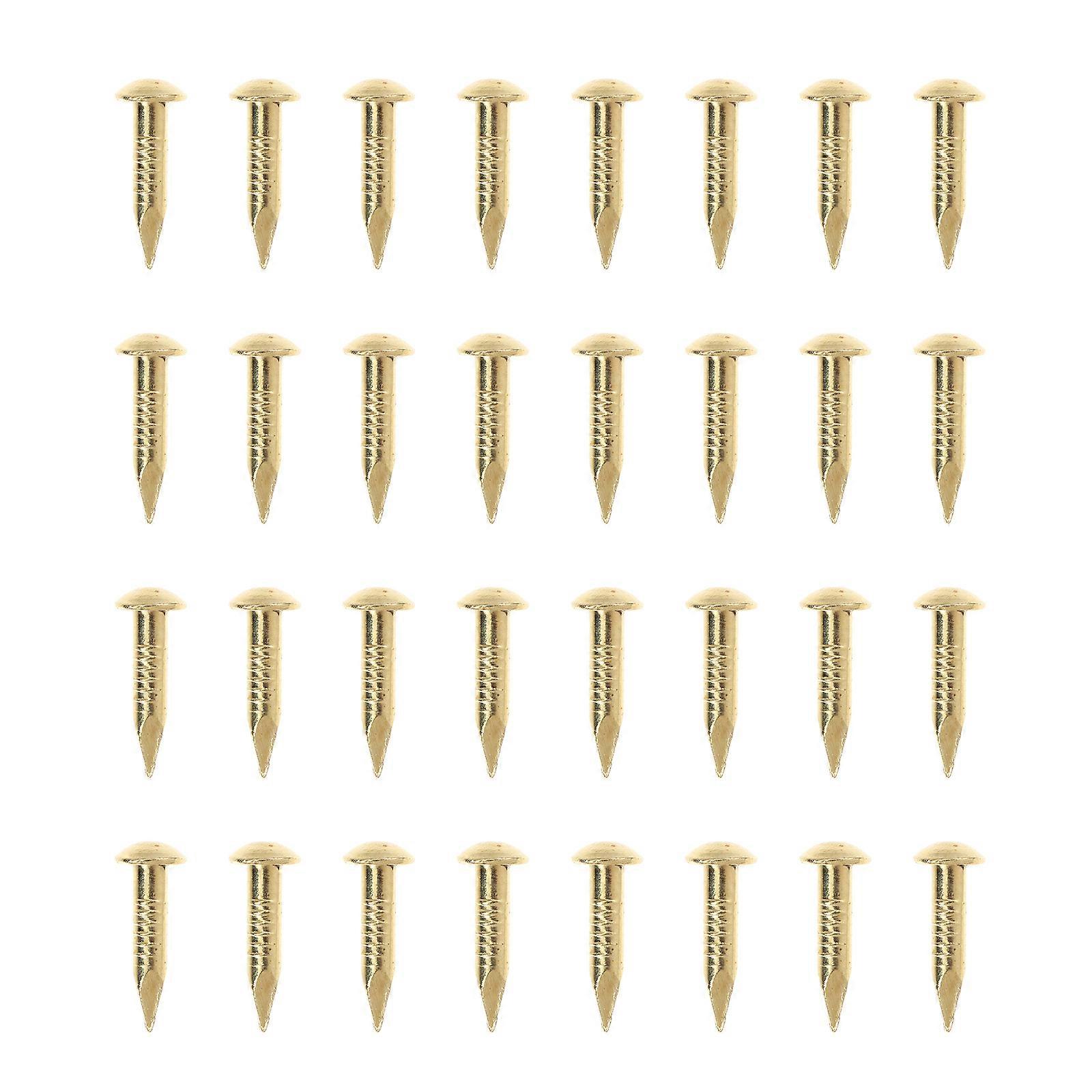 285 Pcs Accesorios de uñas Uñas de listones de cobre Uñas de cobre Brad Uñas comunes Clavos de cobre Tacks de cobre