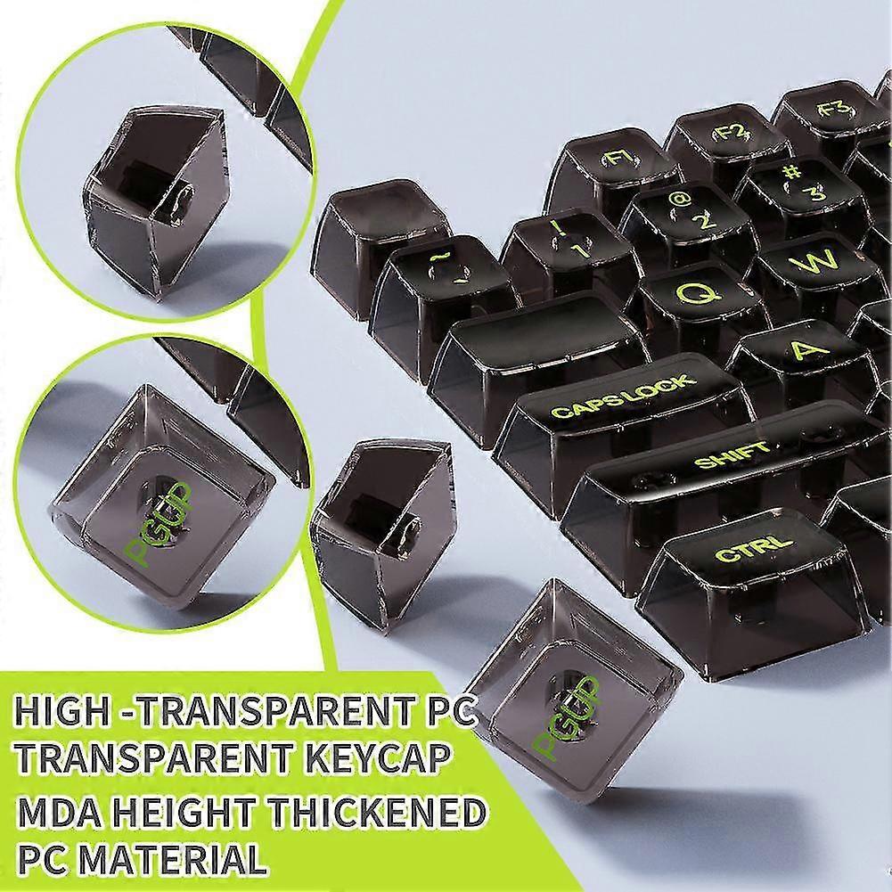 High Transparency PC Keycaps 131 Keys Custom For Cherry Profile Keycaps