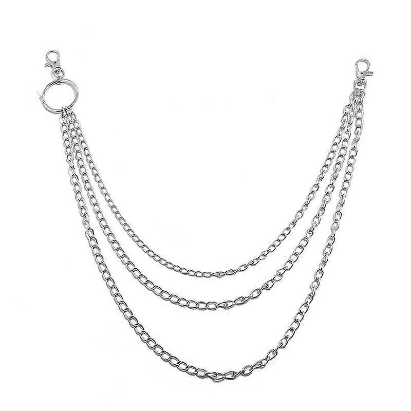 Fashion Unisex Multi-layer Pocket Chain Keychain