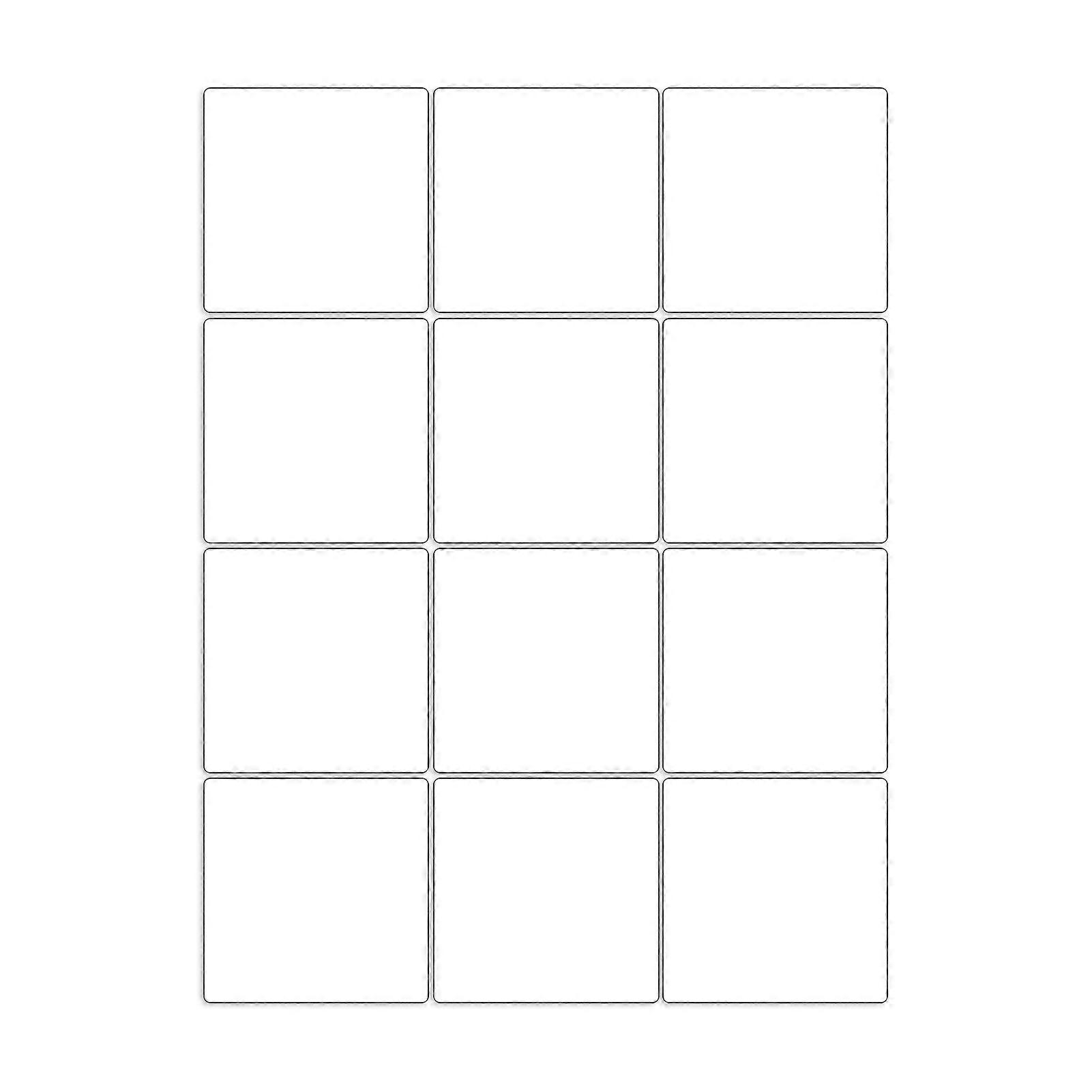 12Pcs Wall Mirror Tiles Square Sticky Shatterproof Self-adhesive Removable Dressing Glass Wall Mounted Full Length Mirror for Daily Use