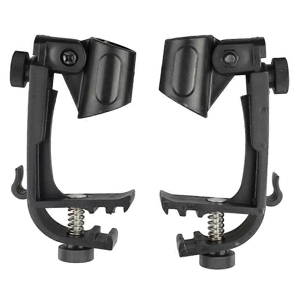 2pcs Drum Mic Clips Microphone Drum Clamp Drum Clips Microphone Lifters