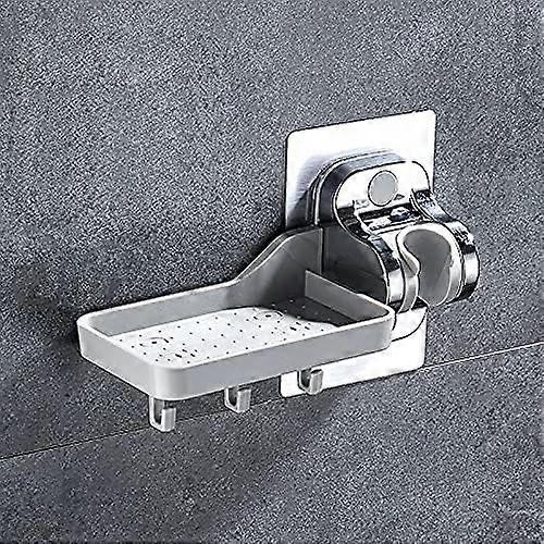 No Drilling Hand Held Shower Head Holder, Strong Adhesive, Adjustable Angle (Combo Set)