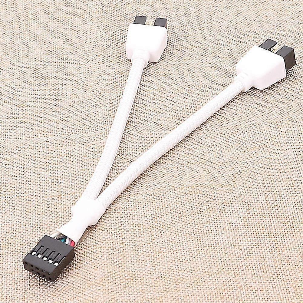 Motherboard 9pin USB Header to Dual USB2.0 9pin Splitter Hub Extension Cable