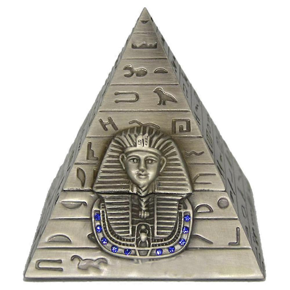 Jewelry Storage Box Pyramid Shape Creative Keepsake Case With Hieroglyphs Sturdy Products For Earrings Bracelets