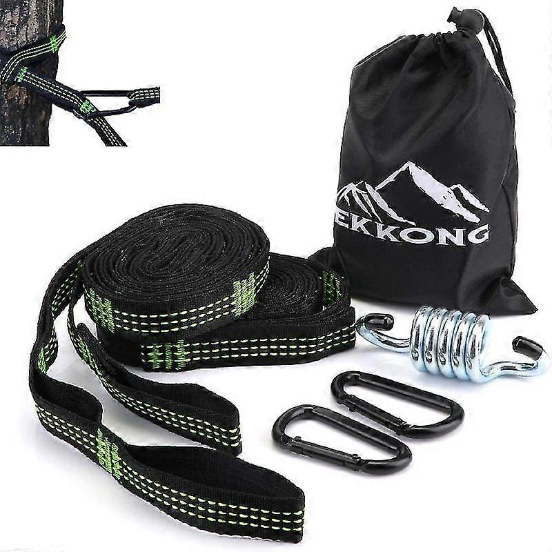 Hammock Straps, Adjustable Hammock Fixing Kit 300cm Long Max Load 500KG 1 Pair Hammock Straps with 2