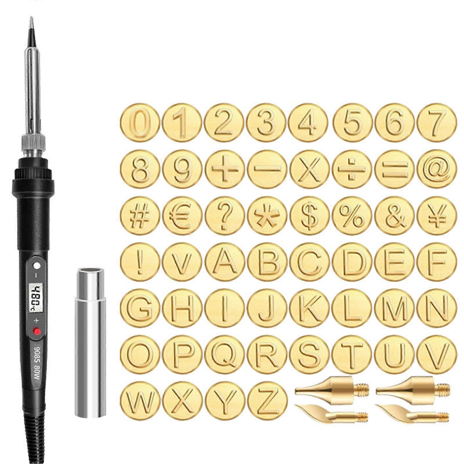 Electric Soldering Iron Pen with Digital Display Adjustable Temperature Compact Portable Widely Used 80W Soldering Iron Wood Burning Kit