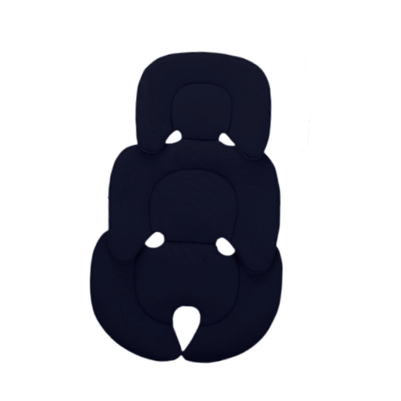 Baby Stroller Cushion Cozy Stroller Basket Seat Inner for Stroller Pushchair Navy Blue