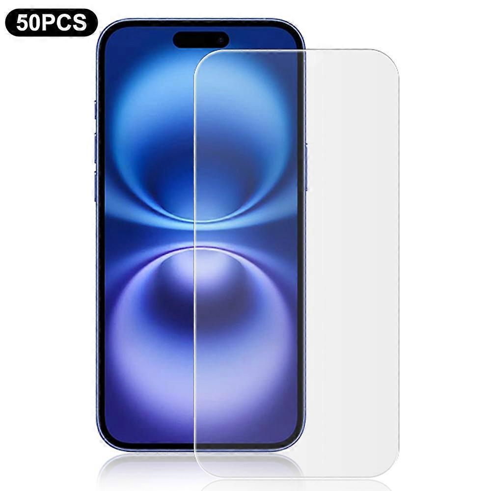 MOCOLO 50Pcs For iPhone 16 Plus Screen Protector Anti-Scratch Clear Tempered Glass Film