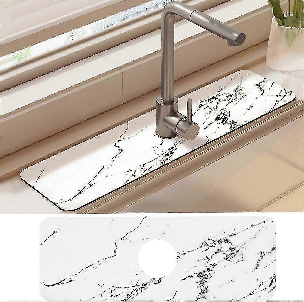 Kitchen Sink Splash Guard with Absorbent Mat for Fast Drying